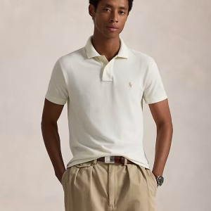 Slim Fit Mesh Polo Shirt